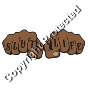 SlutLife FistsDarkerBW