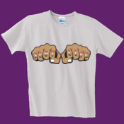 Slut Life Fists - Color, BackLogo - Ladies ComfortSoft® Crewneck T Shirt