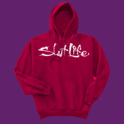 Slut Life - White - Comfortblend® EcoSmart® Pullover Hooded Sweatshirt