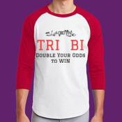 SlutLife - Tri Bi, Double Odds - Colorblock Raglan Jersey