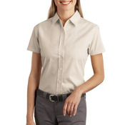 Ladies Short Sleeve Easy Care Soil Resistant Shirt